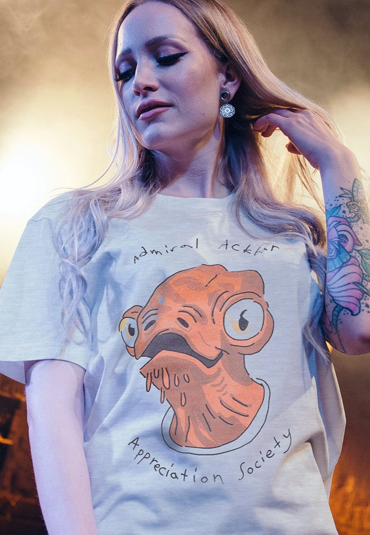 Admiral Ackbar Grey - T-Shirt