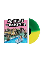 40 Years of Fuckin' Up Ltd. Green/Yellow Split - Colored Vinyl
