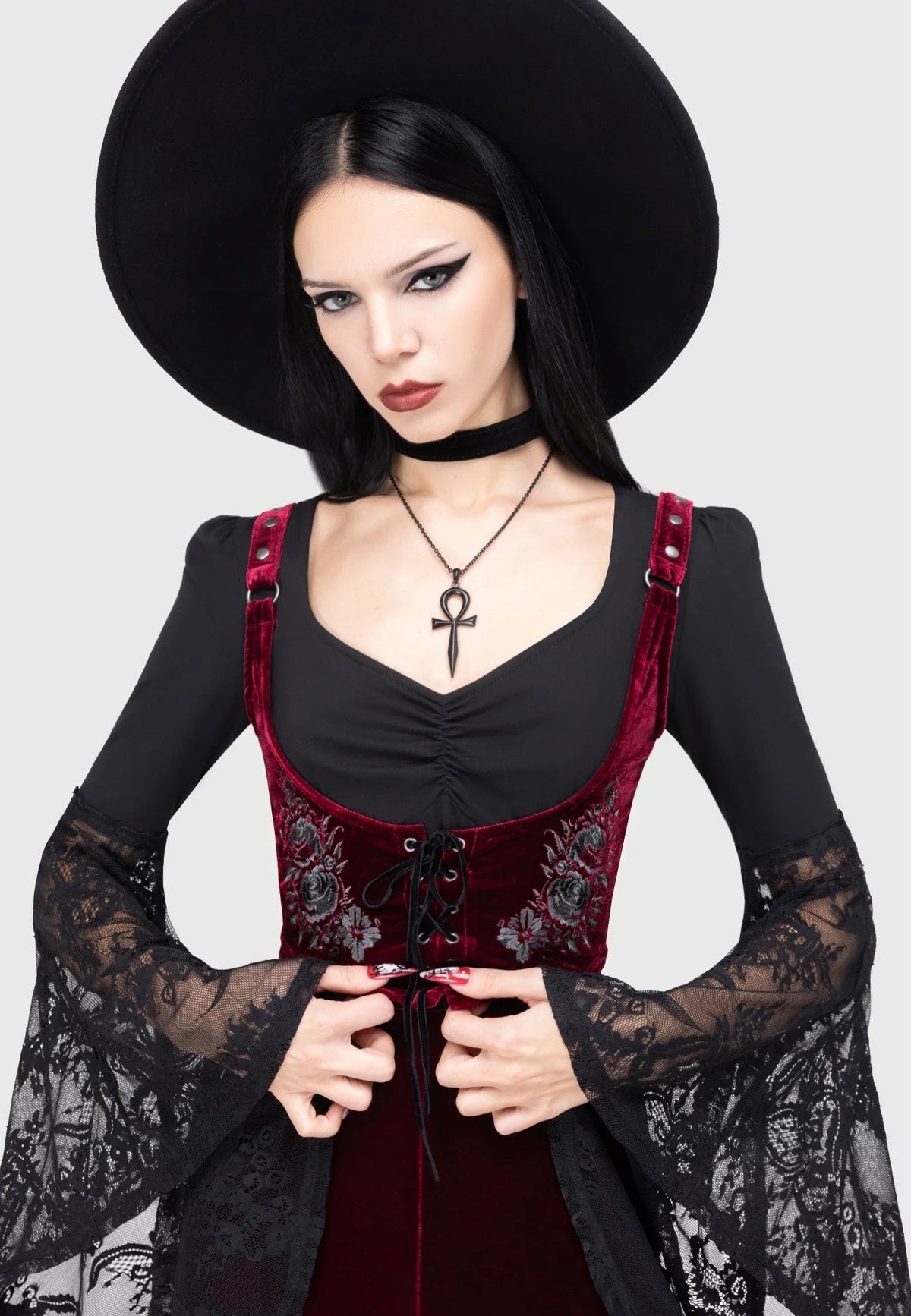 A Devil's Rose Underbust Black - Corset
