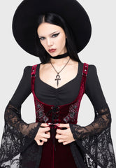 A Devil's Rose Underbust Black - Corset