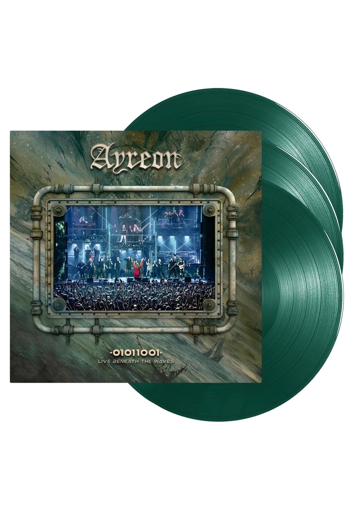 01011001: Live Beneath The Waves Ltd. Green - Colored 3 Vinyl
