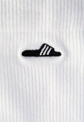 Adilette White/Black - Socks