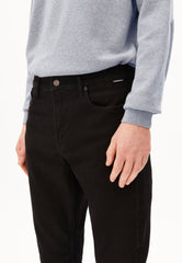 Aarjo Tarpa Tapered Rinse Black - Jeans