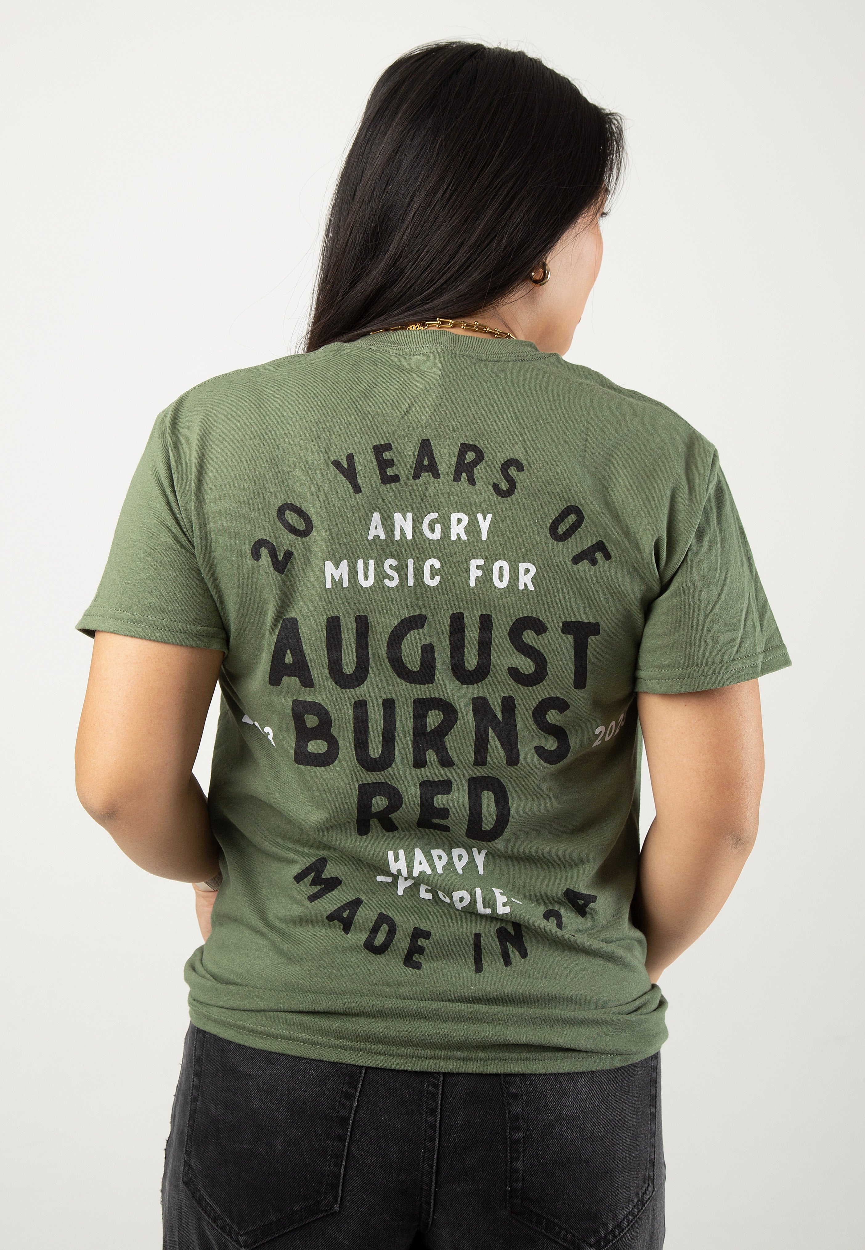20 Years Angry Music Military Green - T-Shirt