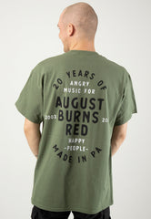 20 Years Angry Music Military Green - T-Shirt