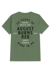 20 Years Angry Music Military Green - T-Shirt