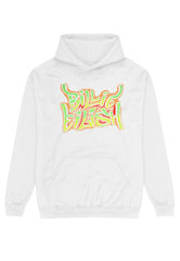 Airbrush Flames Blohsh White - Hoodie