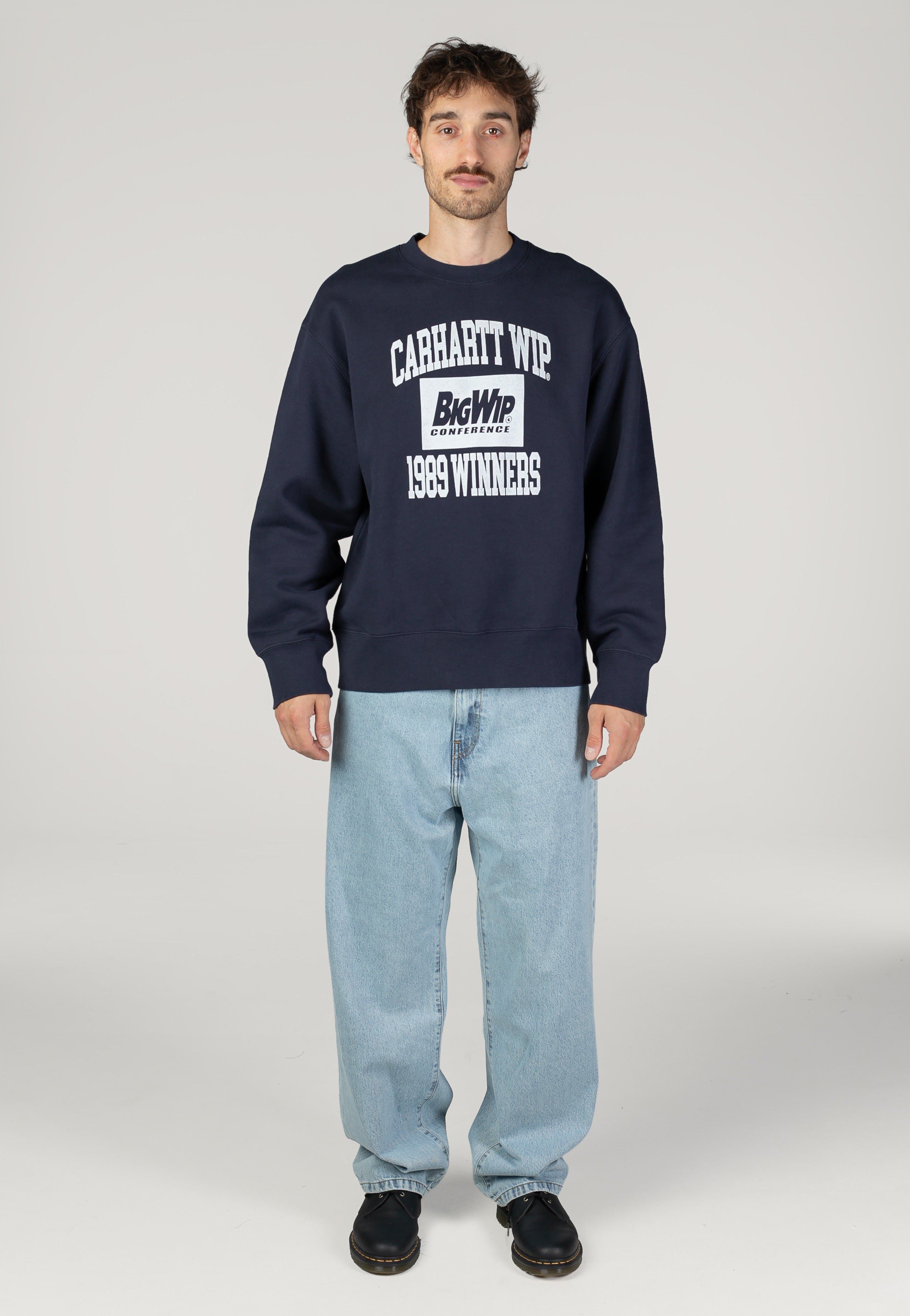 1989 Winners Heavy Stone Wash Dark Navy - Sweater