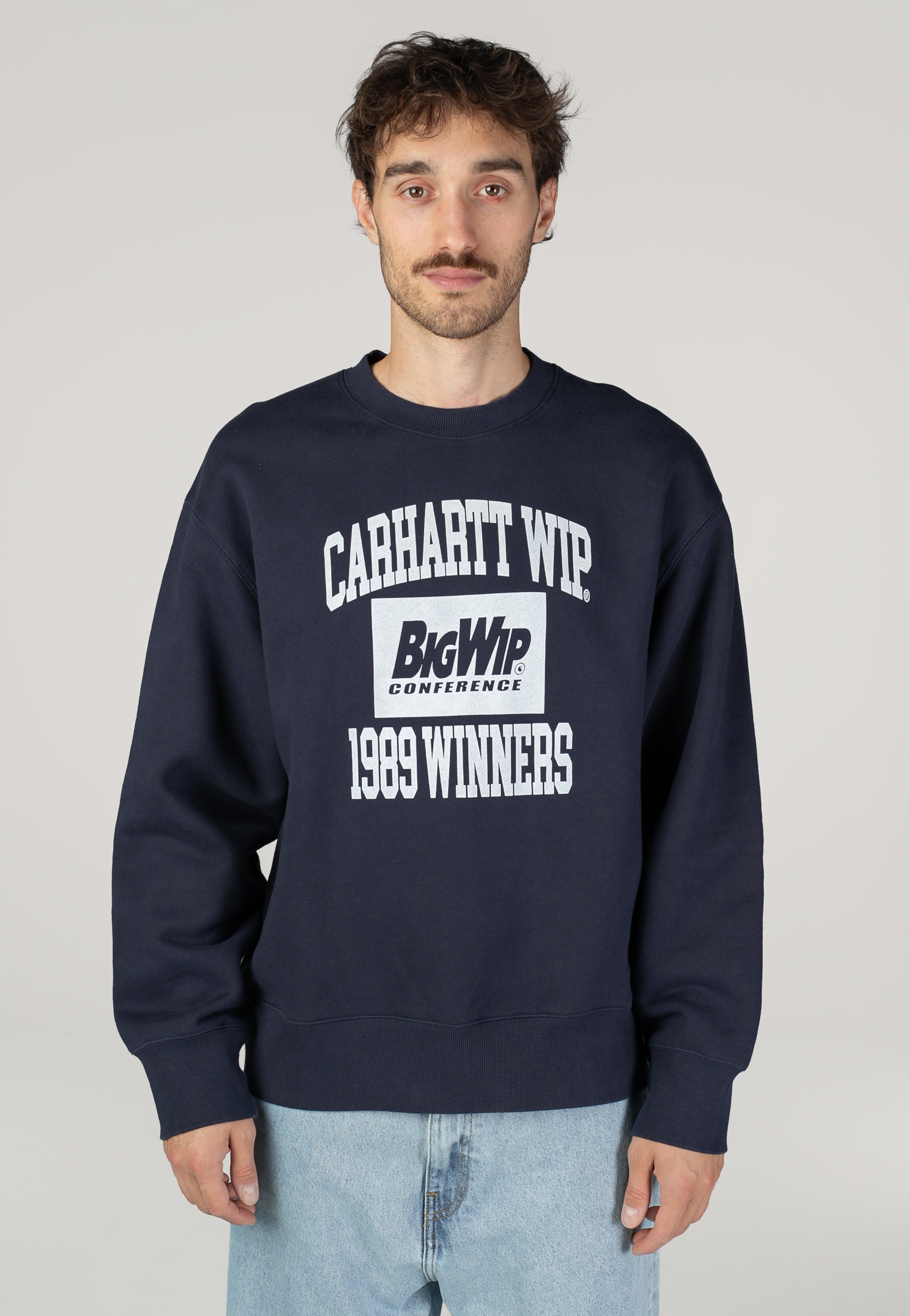 1989 Winners Heavy Stone Wash Dark Navy - Sweater