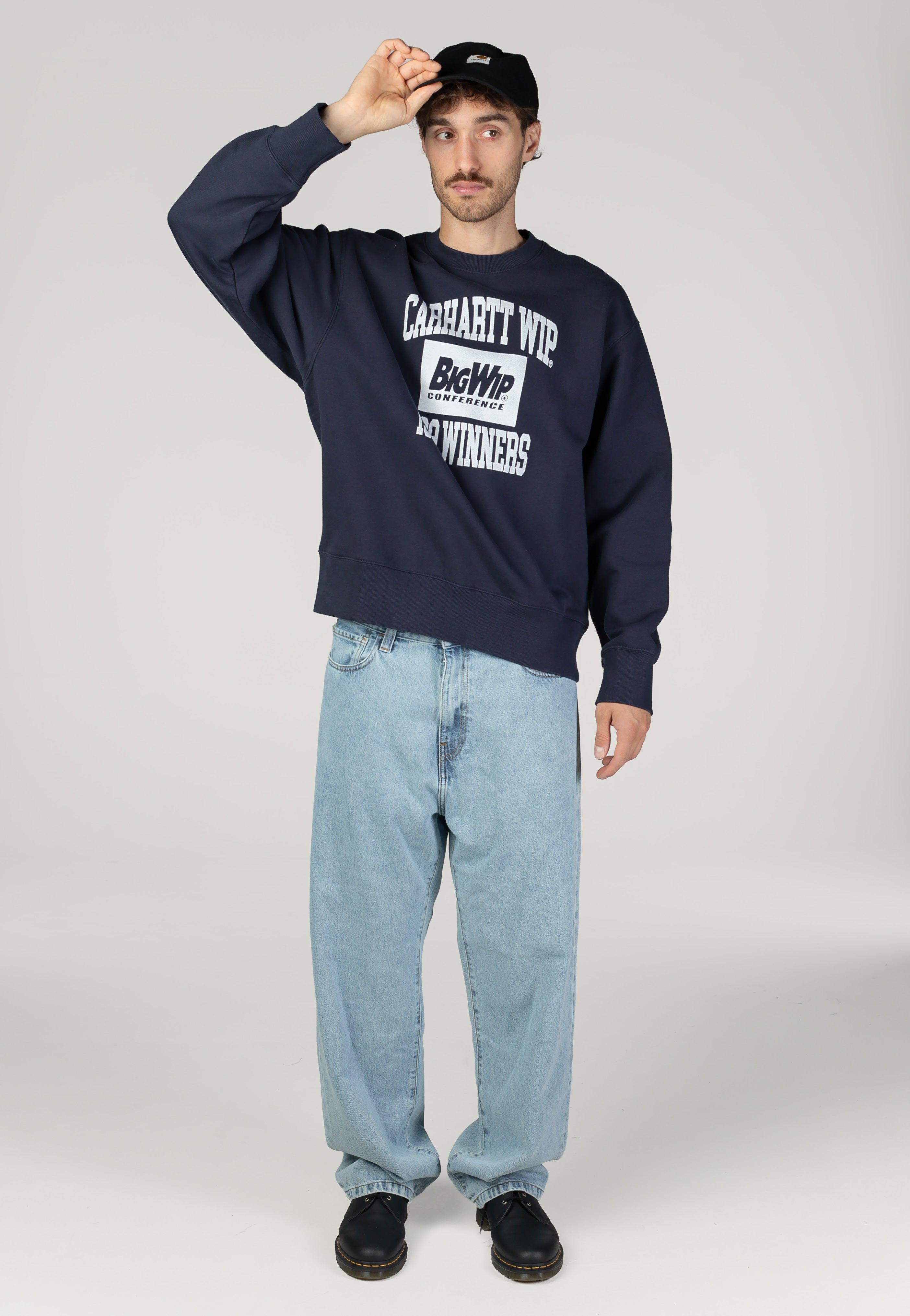 1989 Winners Heavy Stone Wash Dark Navy - Sweater