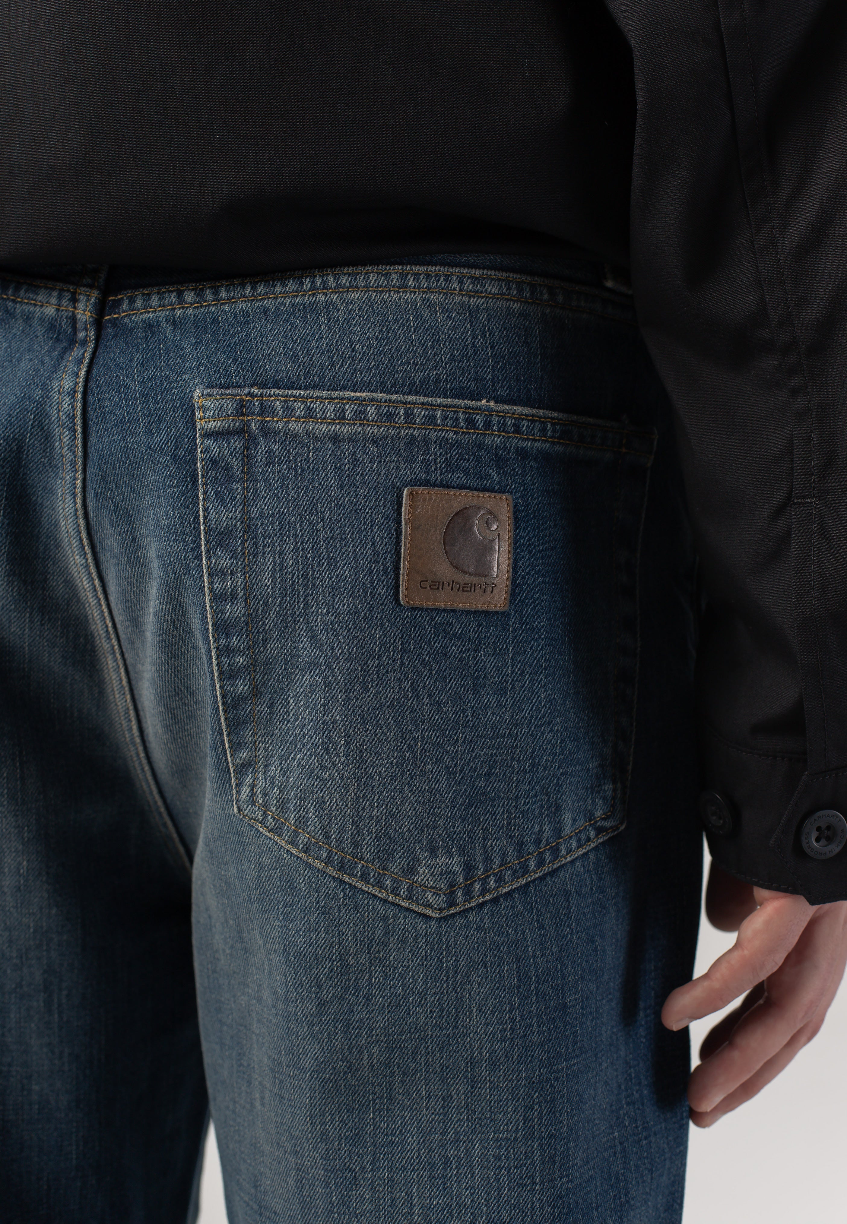 Aaron Dark Used Wash Blue - Pants