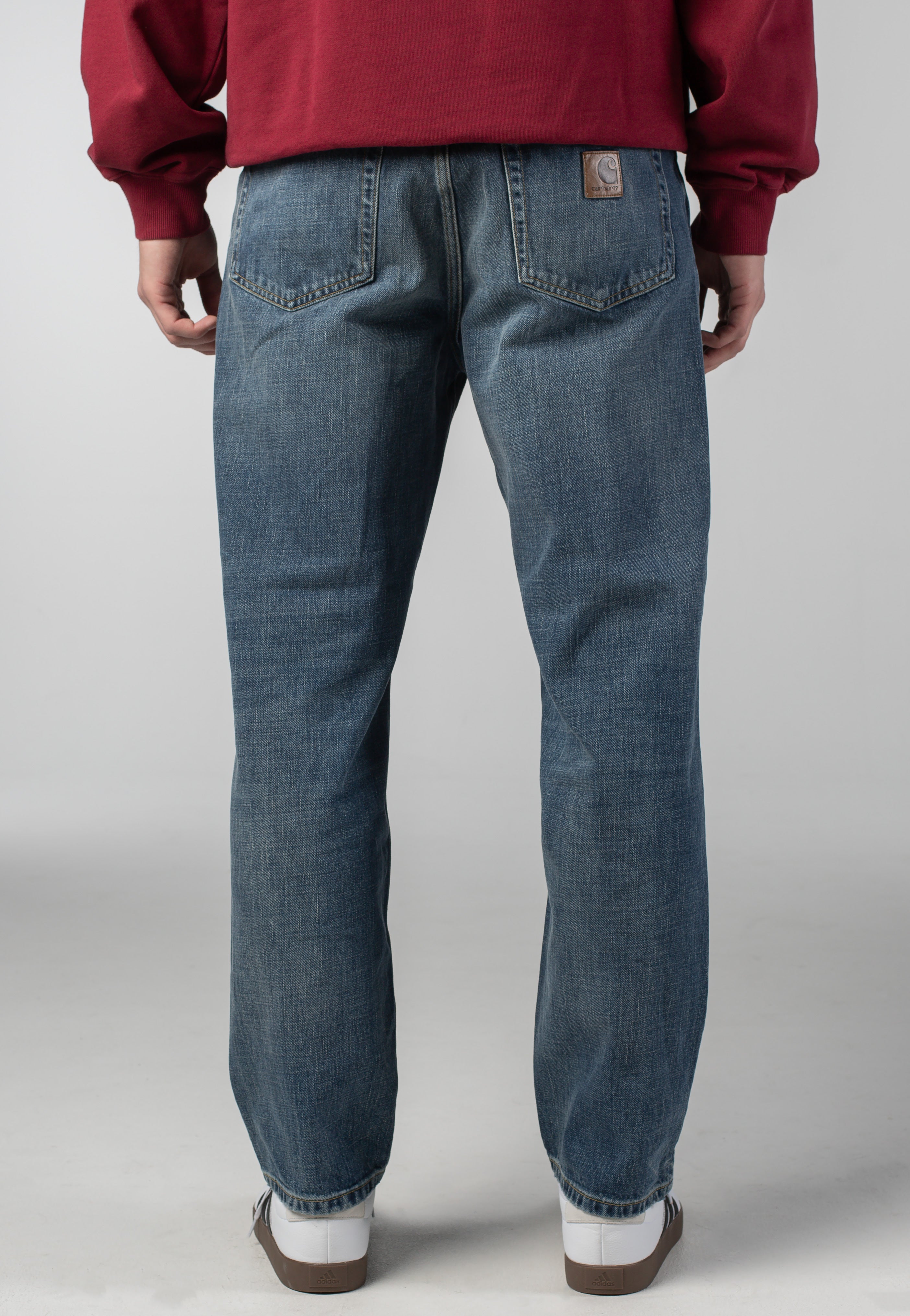 Aaron Dark Used Wash Blue - Jeans
