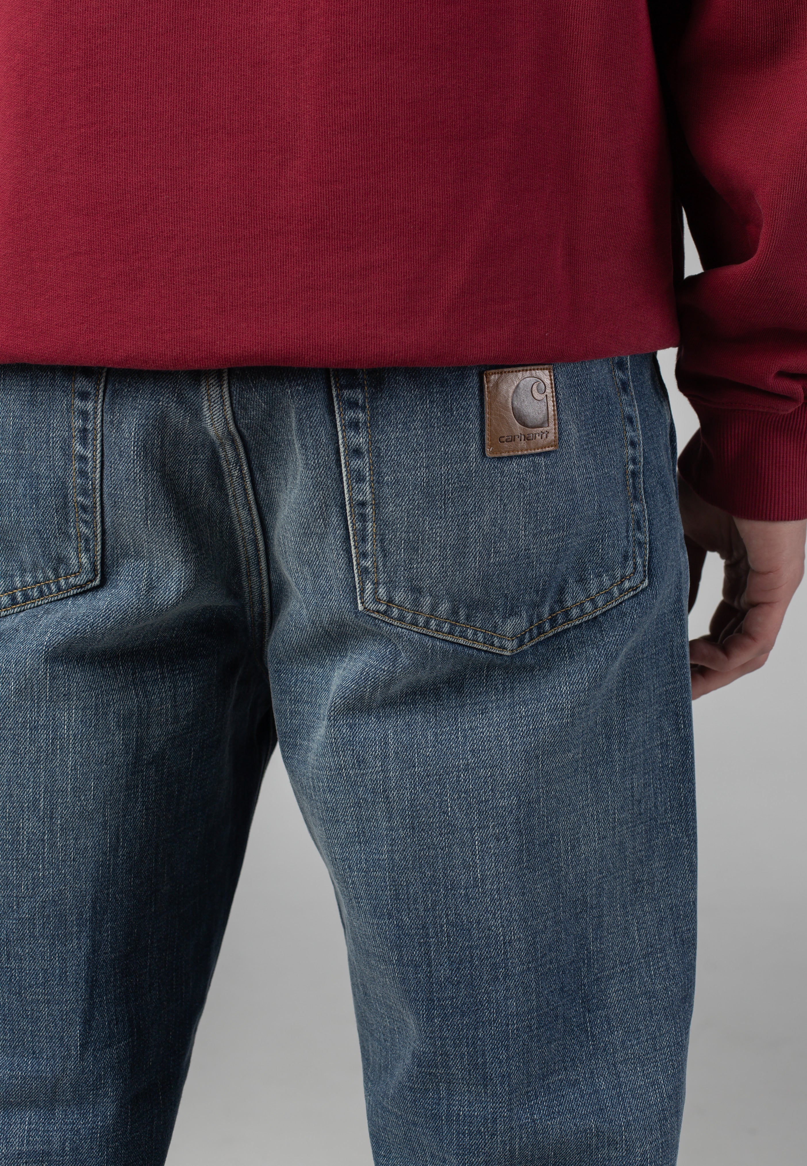 Aaron Dark Used Wash Blue - Jeans