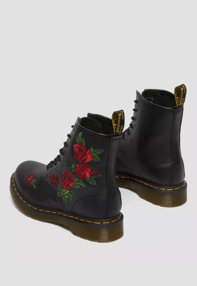 1460 Vonda Floral Rose Black Softy - Girl Shoes