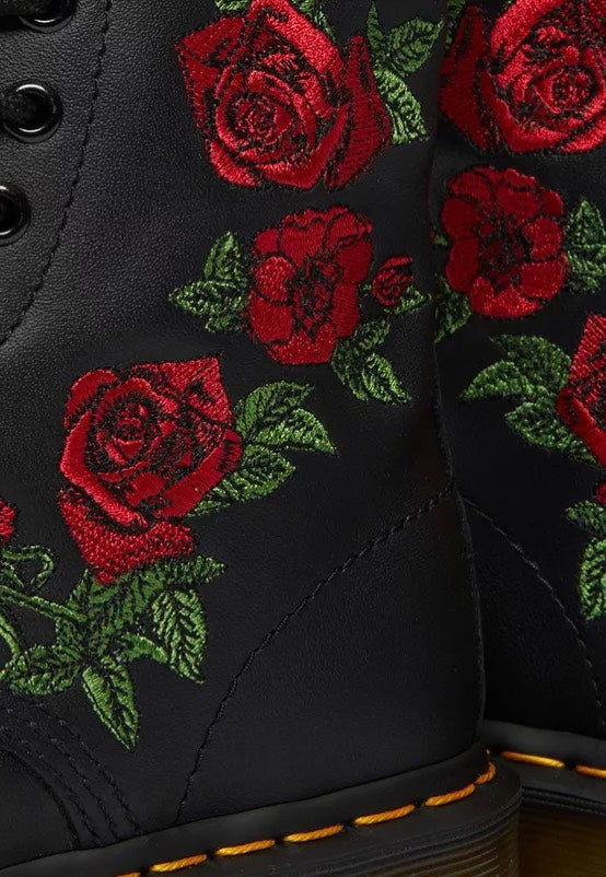 1460 Vonda Floral Rose Black Softy - Girl Shoes
