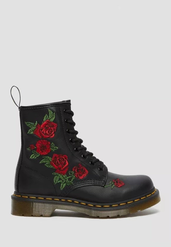 1460 Vonda Floral Rose Black Softy - Girl Shoes