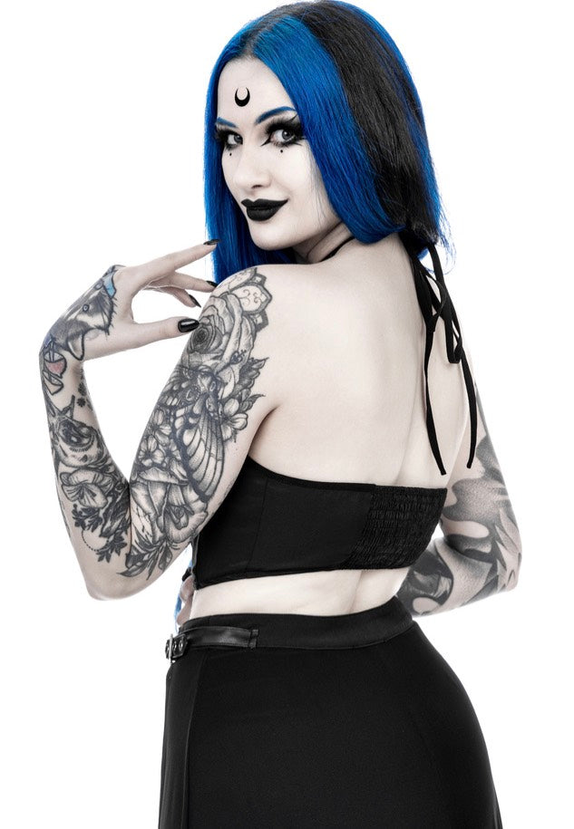 Afterlife Halterneck Black - Top