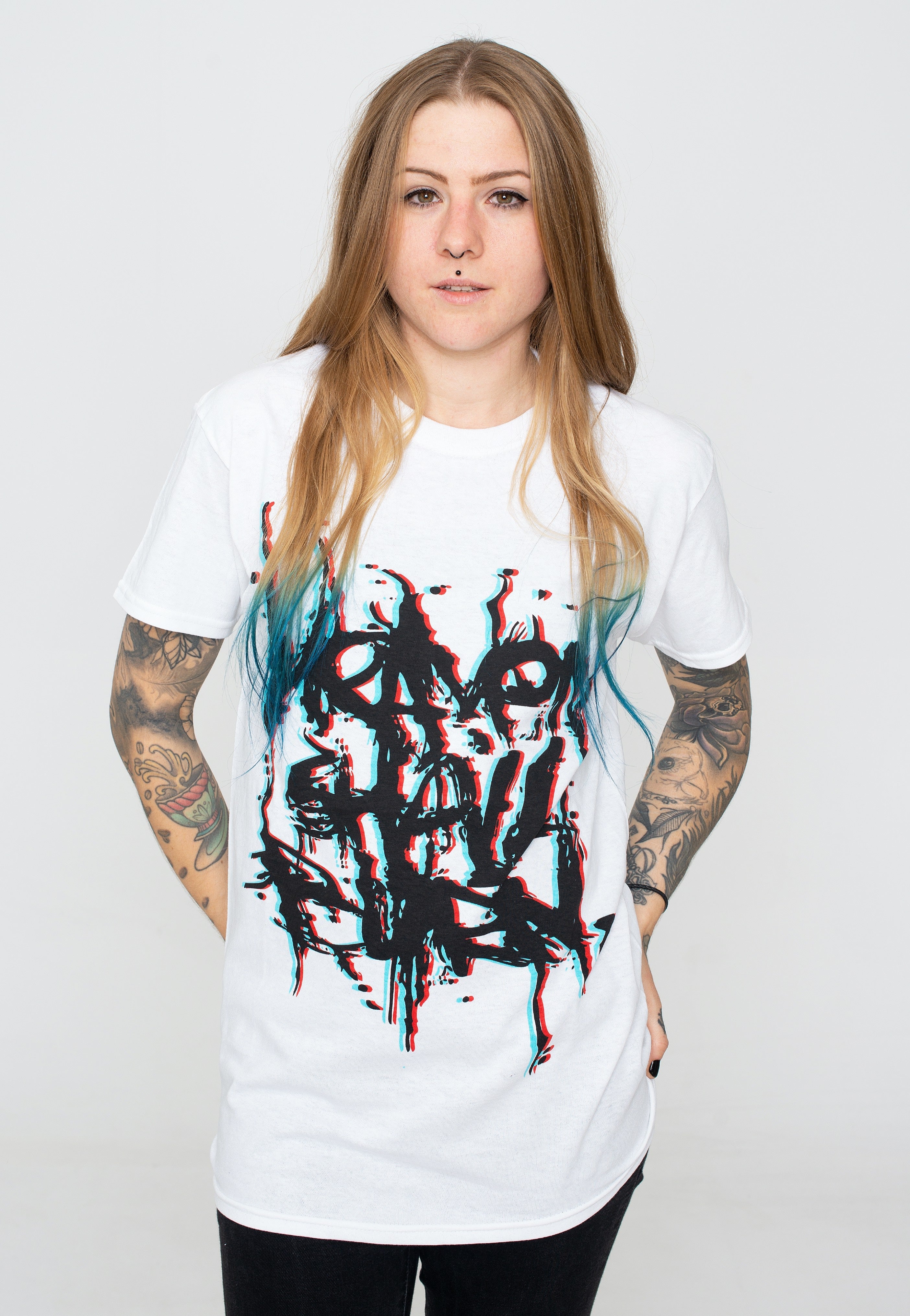 3D Logo White - T-Shirt