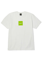 89 Box Logo White/Huf Green - T-Shirt