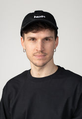 89 Embroidered 6 Panel Black/White - Cap