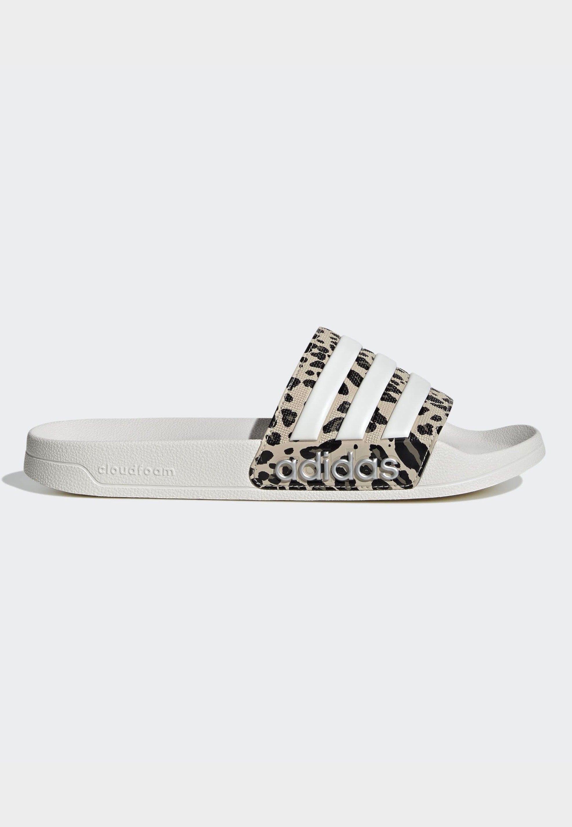 Adilette Shower Crystal Linen/Core White/Khaki Six - Slides