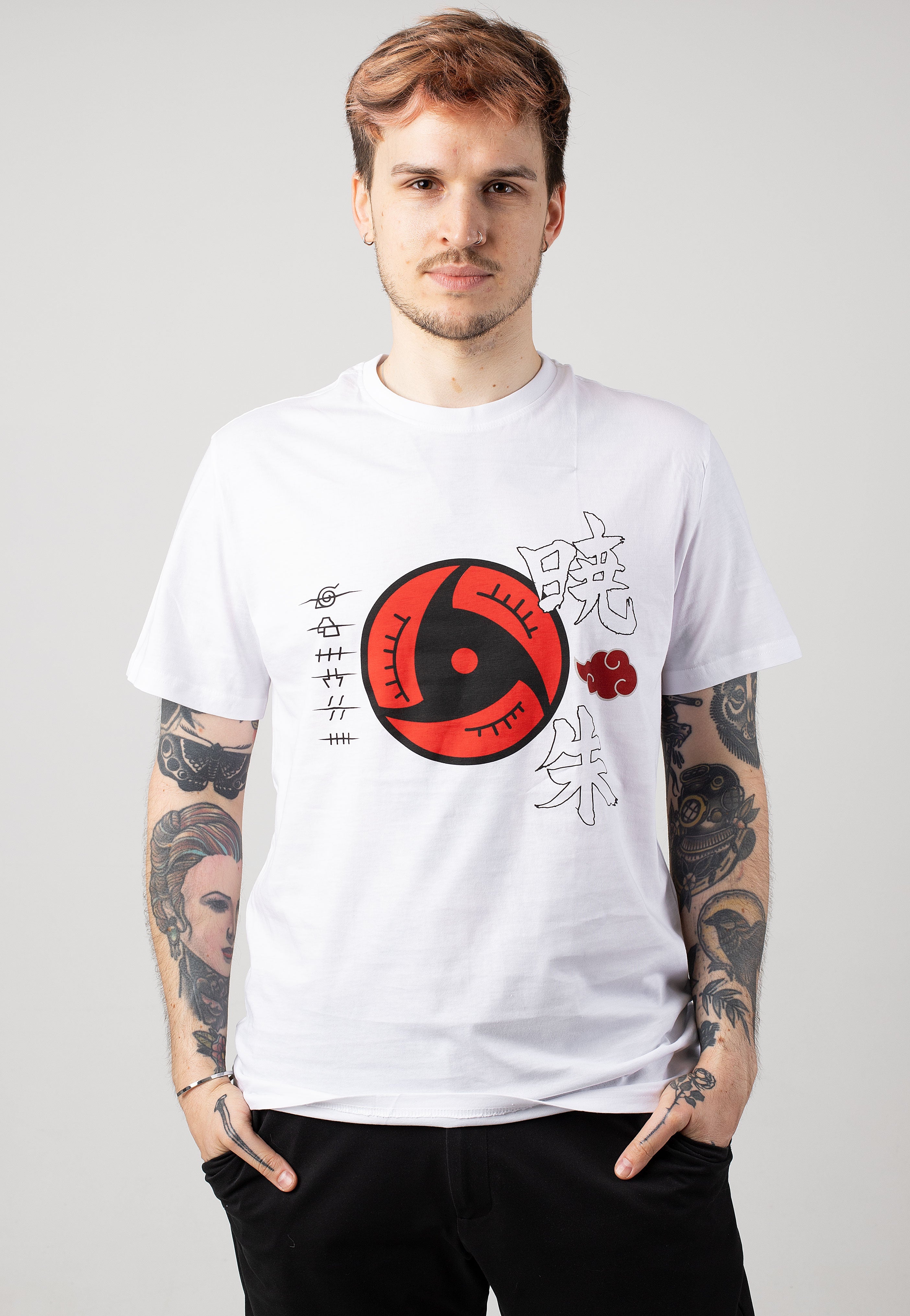 Akatsuki Symbols White - T-Shirt