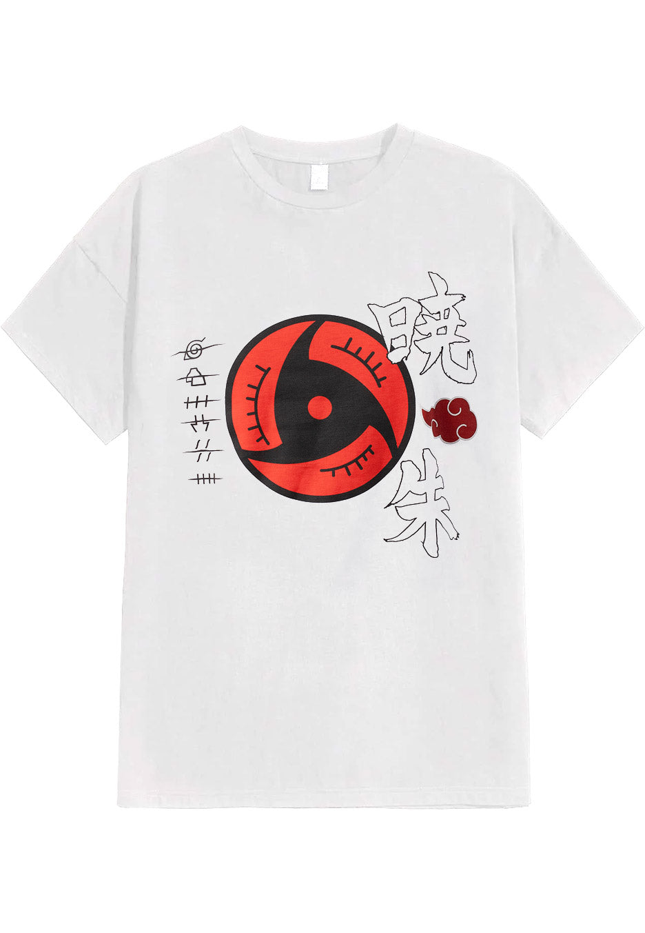 Akatsuki Symbols White - T-Shirt