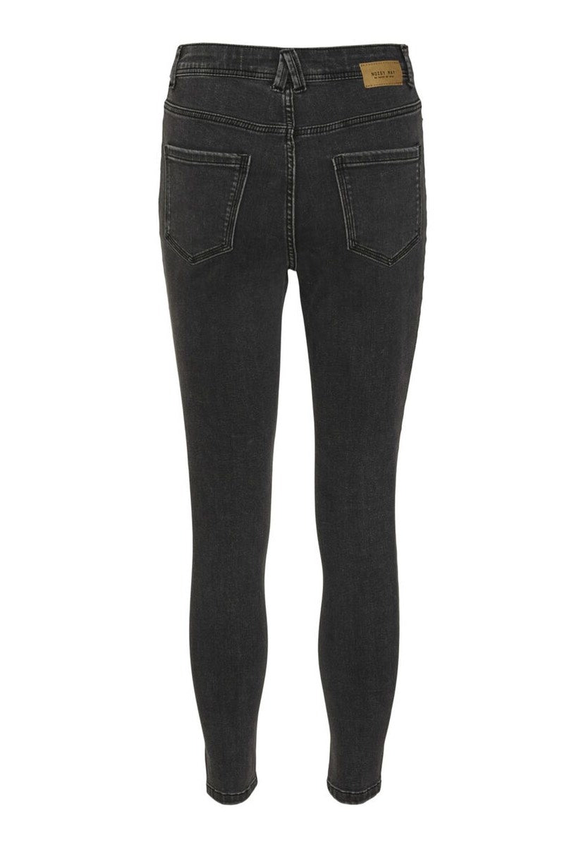 Agnes Button Skinny Black - Jeans
