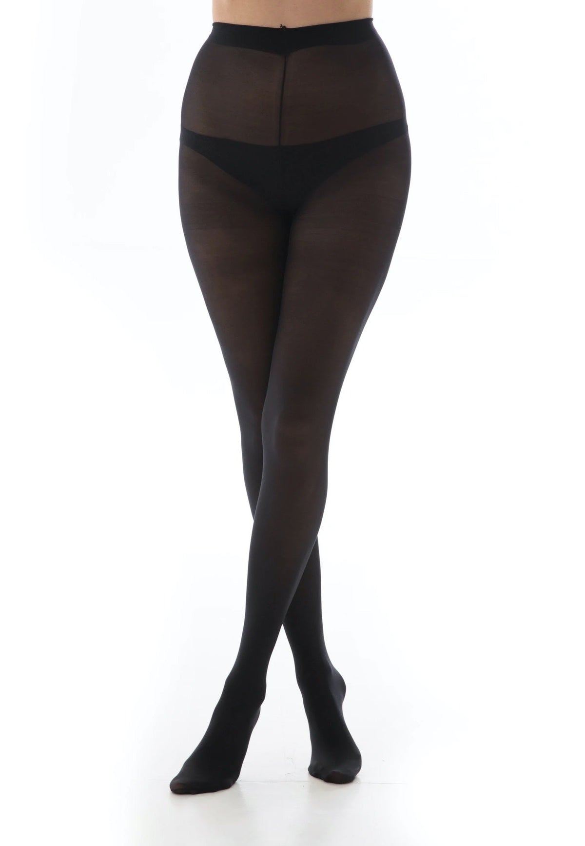 50 Denier Opaque Recycled Yarn Black - Tights