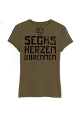 6 Herzen Oliv - Girly