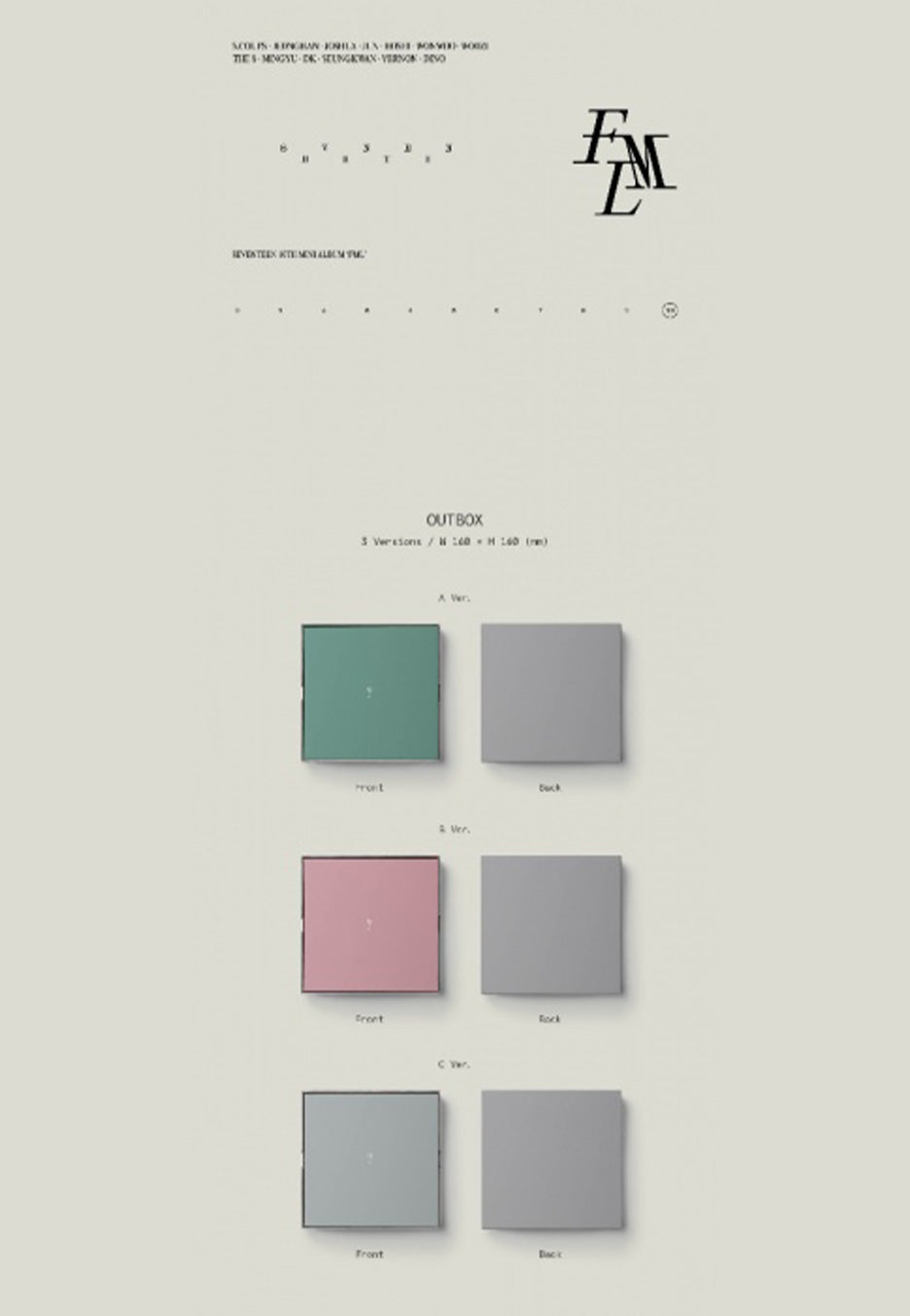 10th Mini Album "FML" (Vers. B) - CD