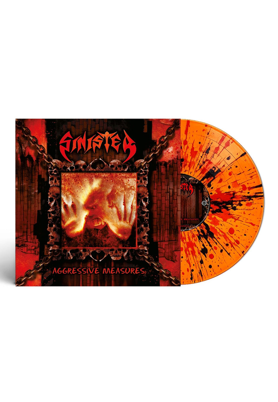 Aggressive Measures Ltd. Orange w/ Black/Red - Splattered Vinyl