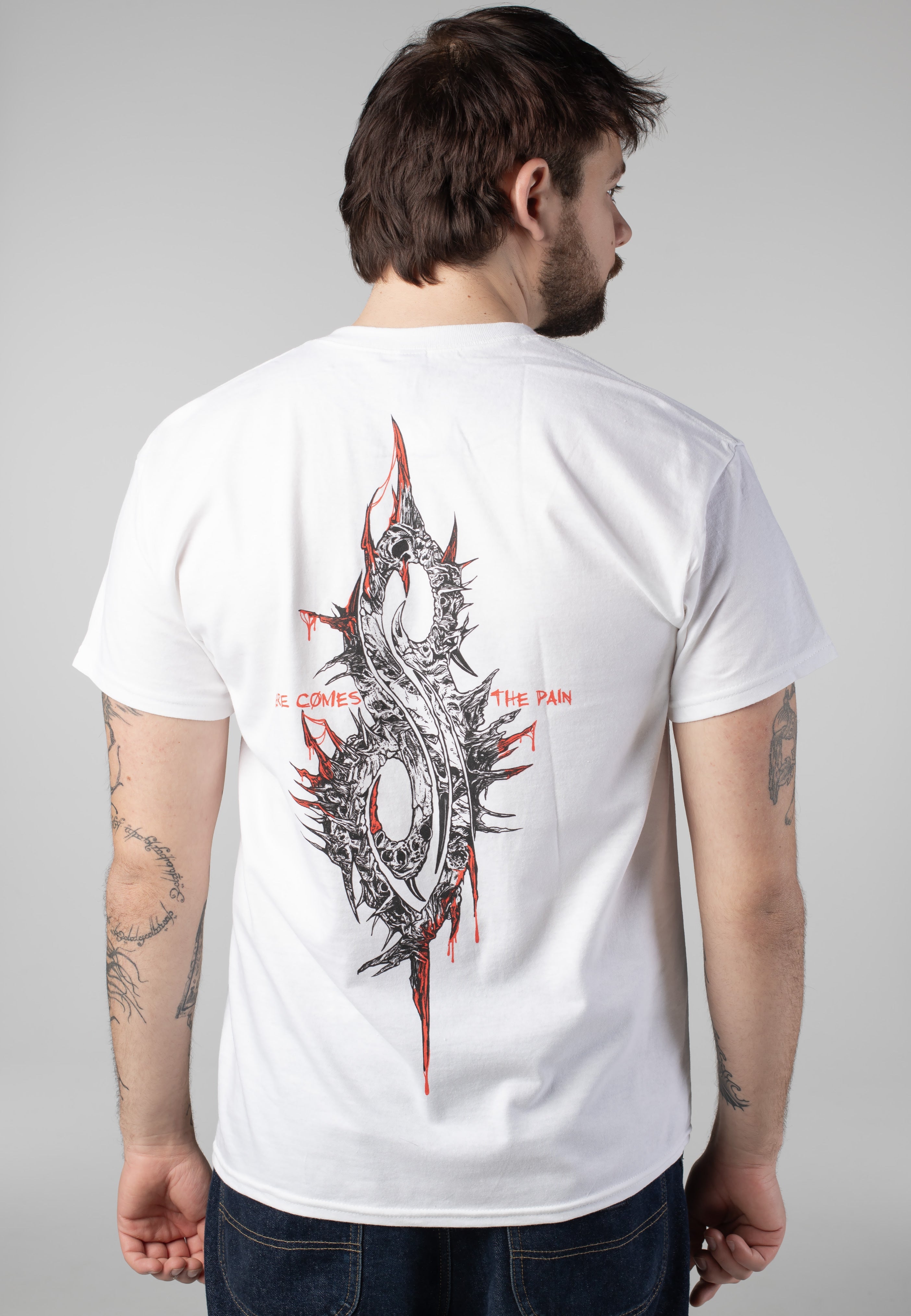 9 Eye Monster White - T-Shirt