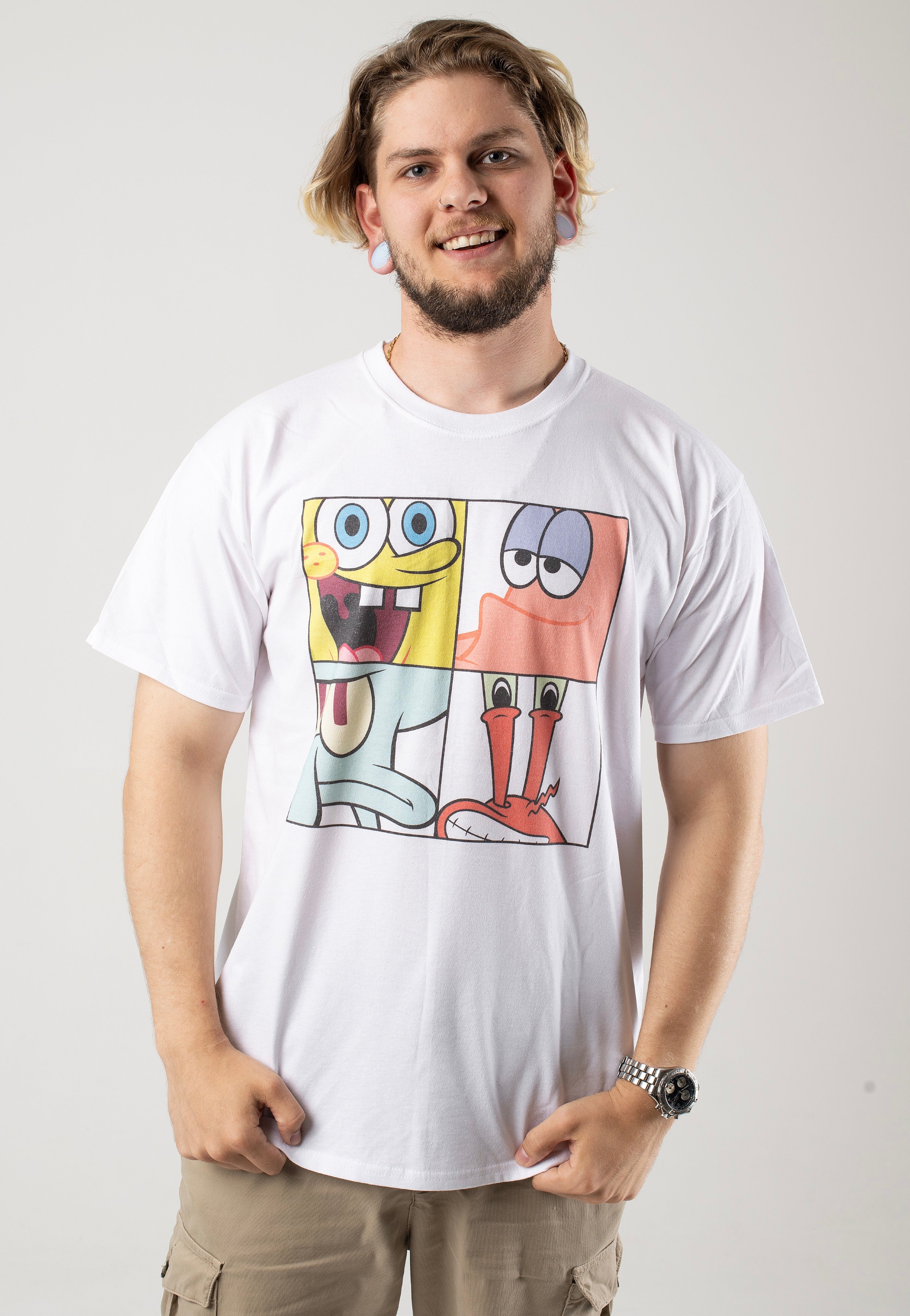 4 Square Close White - T-Shirt