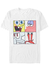 4 Square Close White - T-Shirt