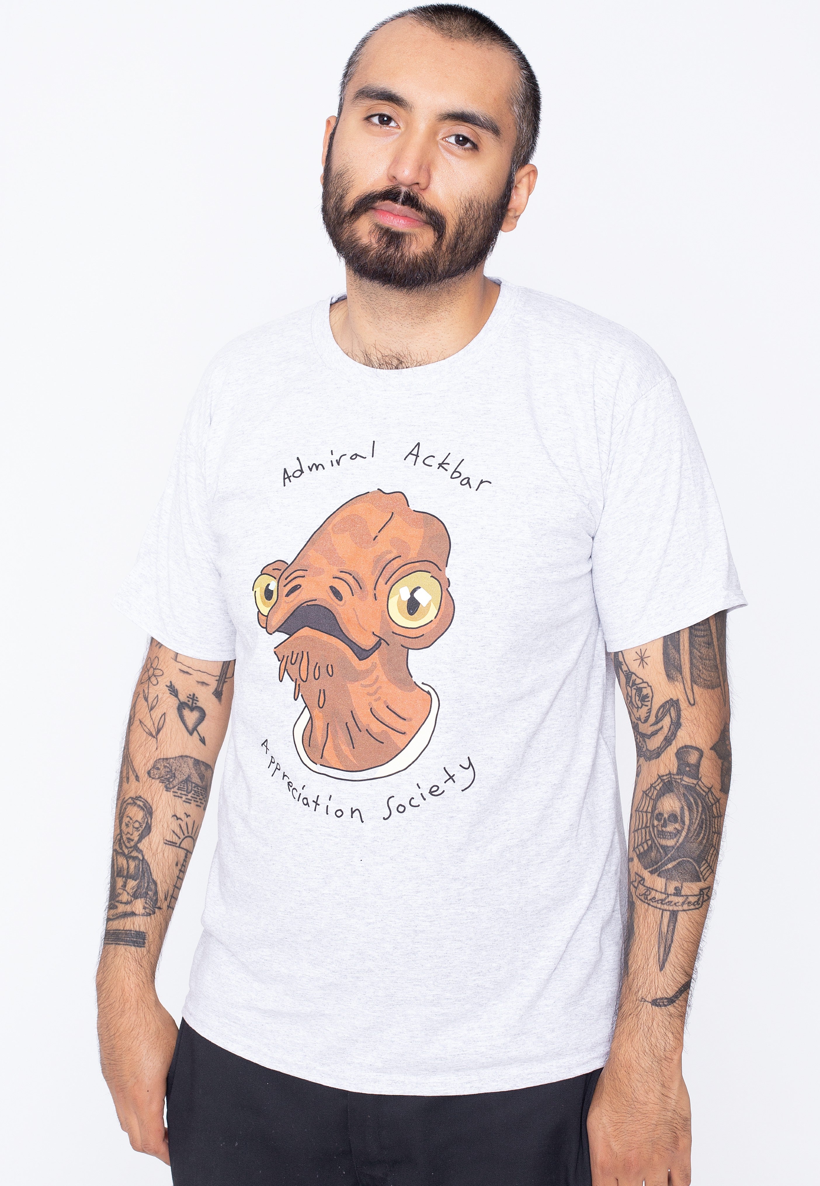 Admiral Ackbar Grey - T-Shirt