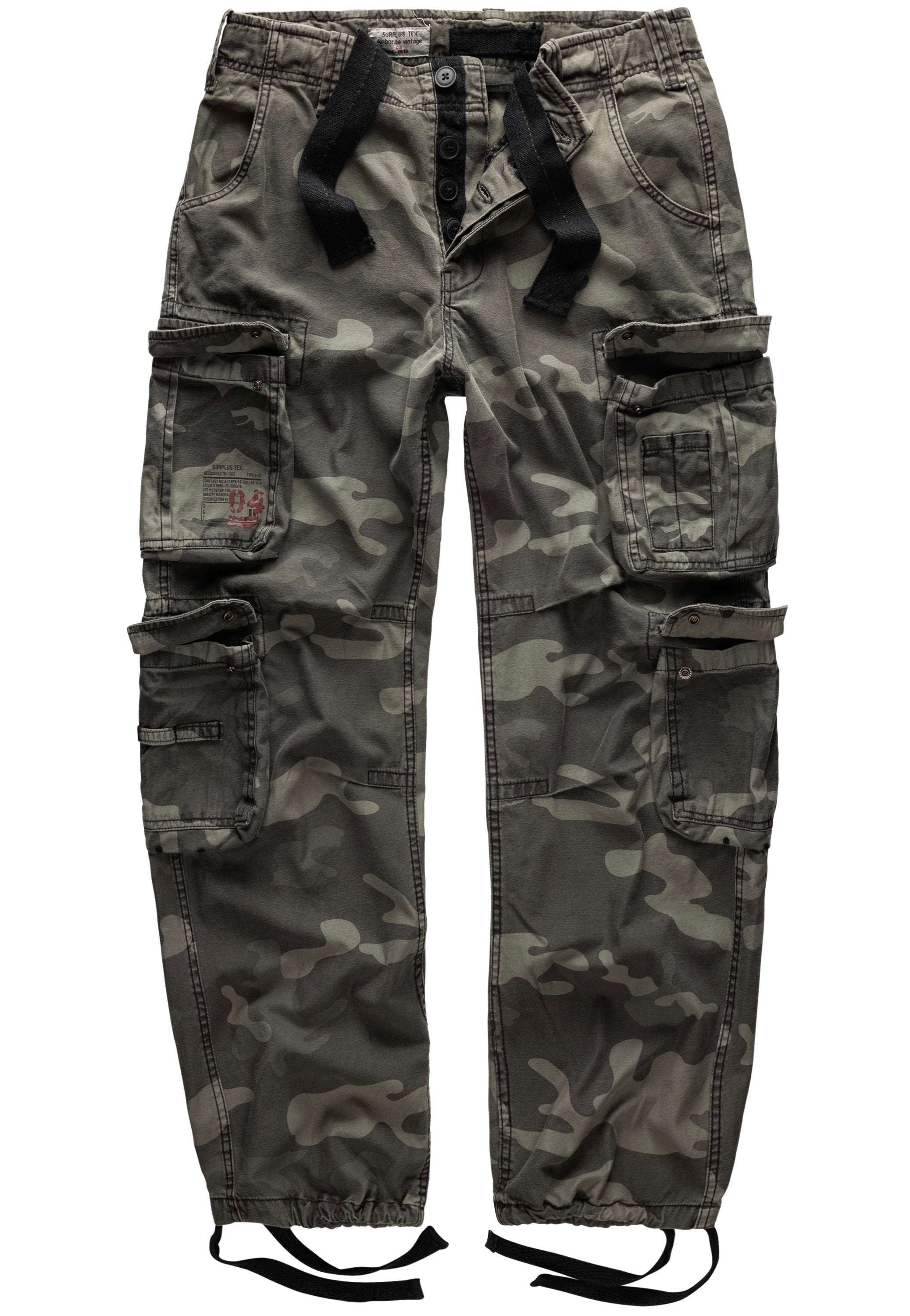 Airborne Vintage Black Camo - Pants
