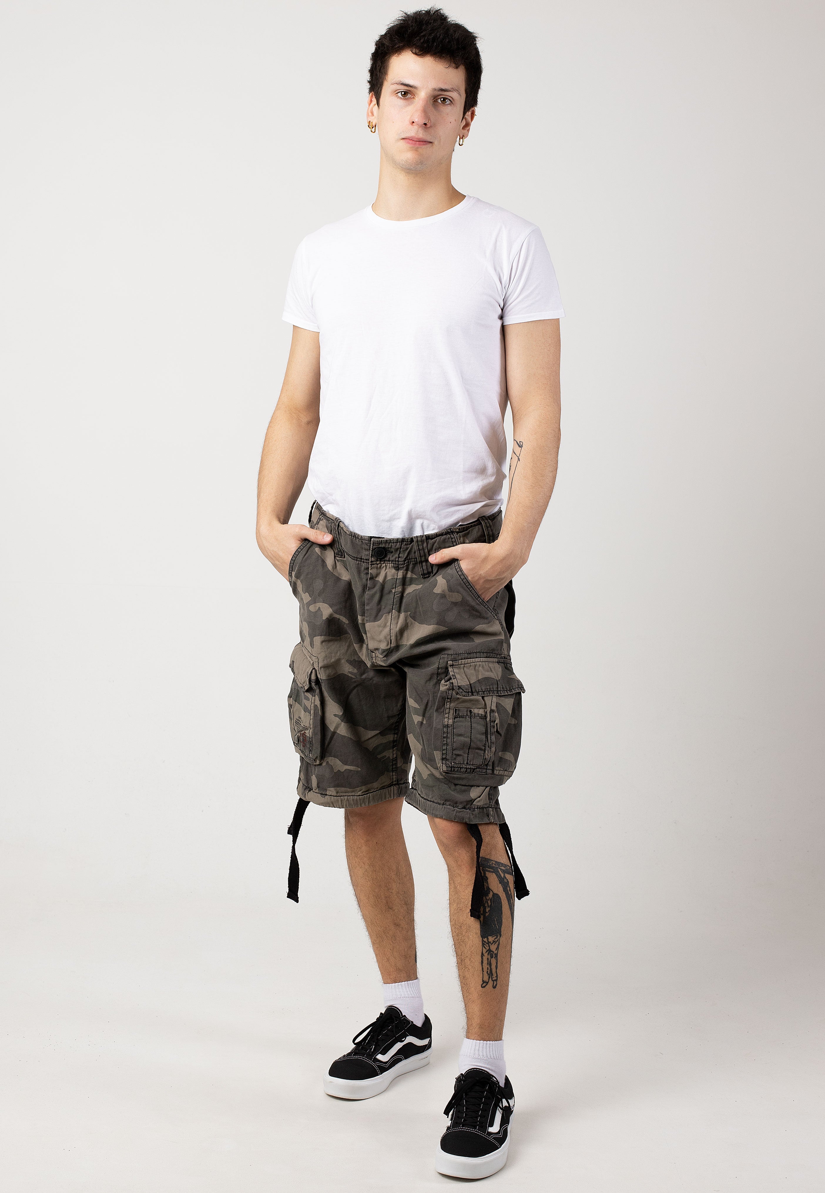 Airborne Vintage Black Camo - Shorts