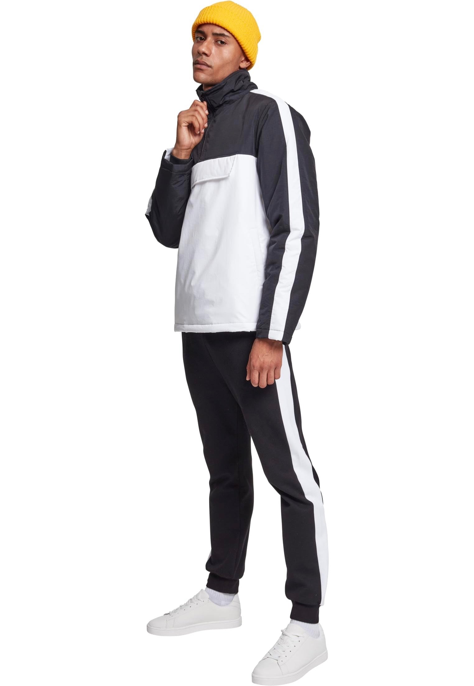 2-Tone Padded Pull Over White/Black - Jacket