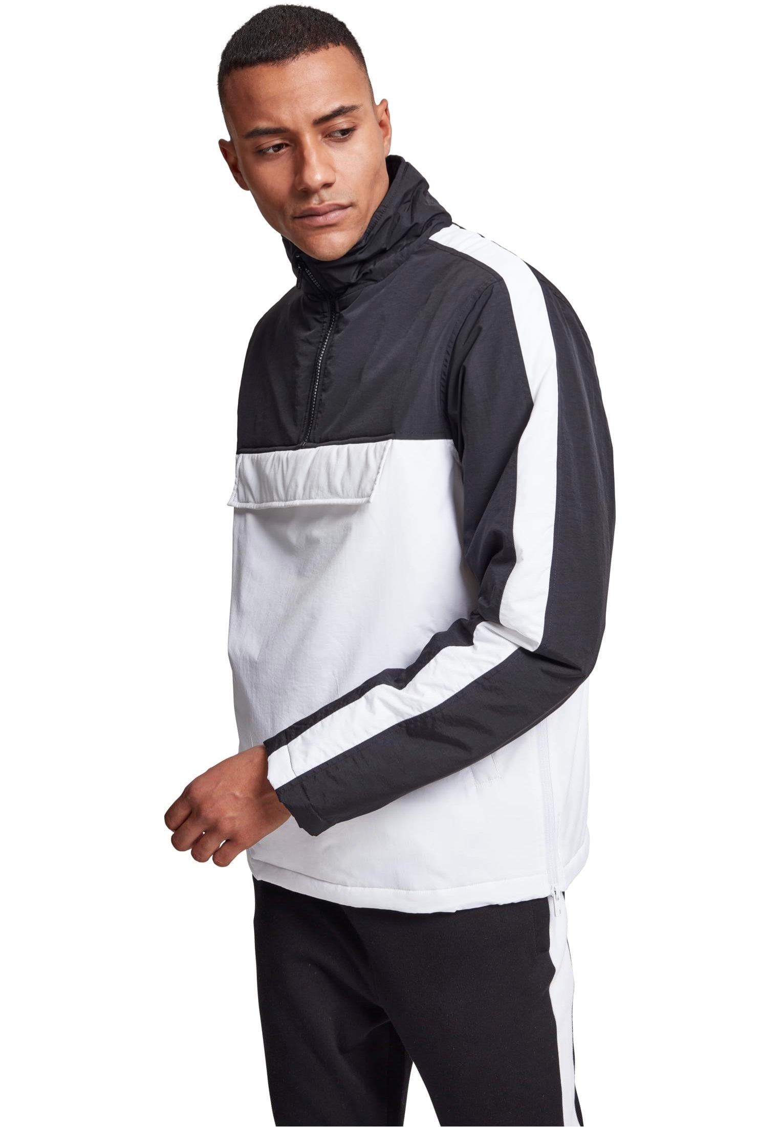 2-Tone Padded Pull Over White/Black - Jacket