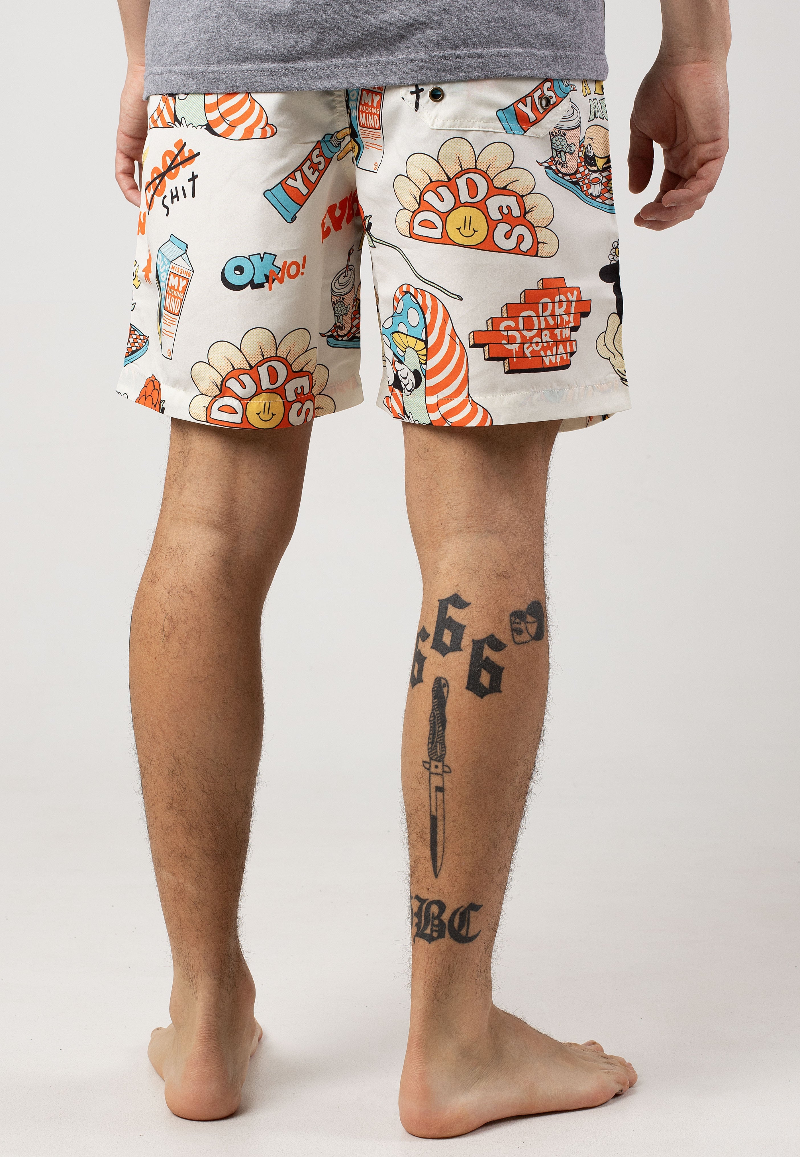 A Pill Meal Multicolor - Board Shorts