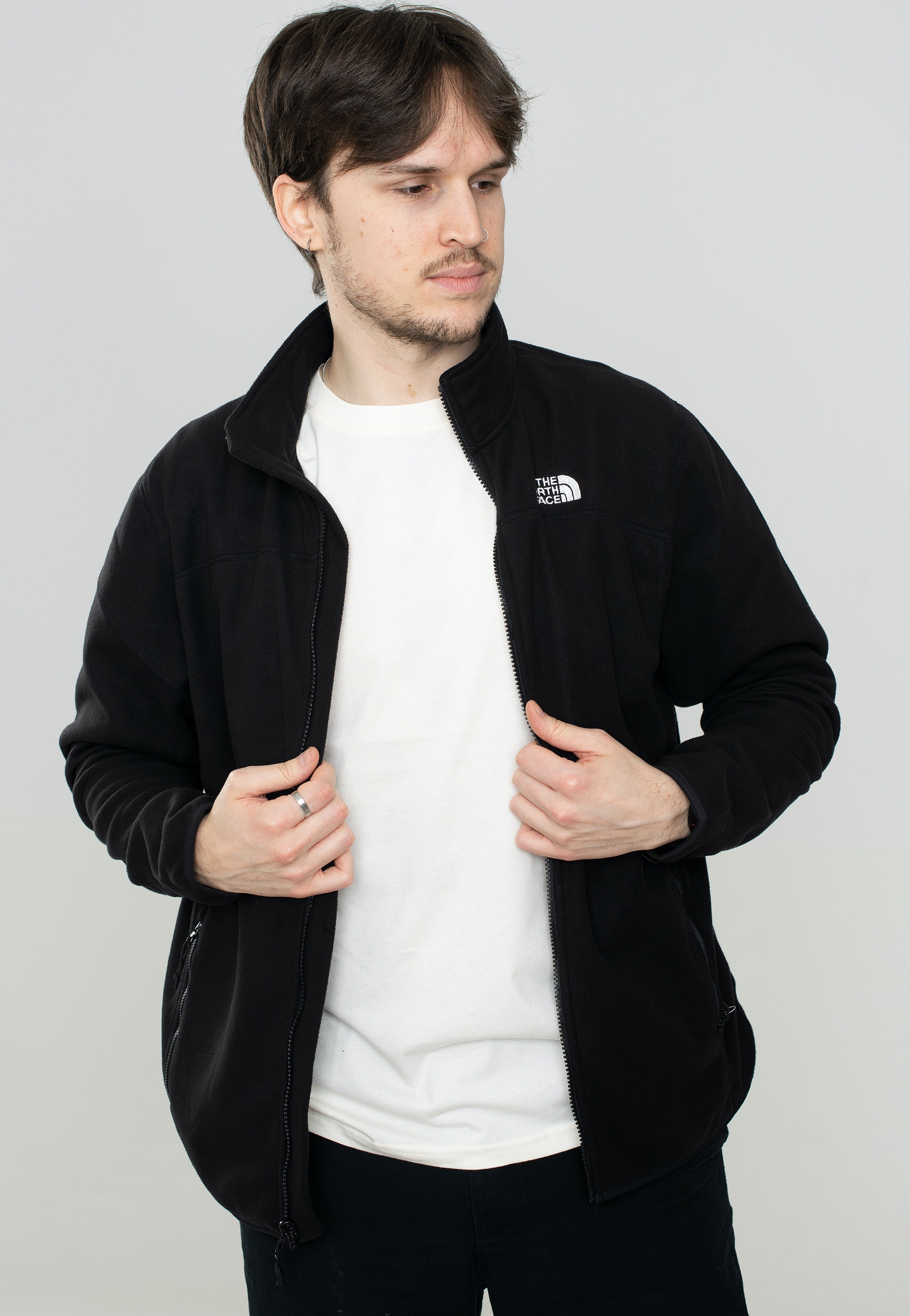 100 Glacier Full Zip Tnf Black - Jacket