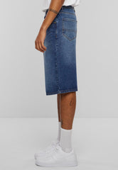 90's Heavy Denim New Mid Blue Washed - Shorts