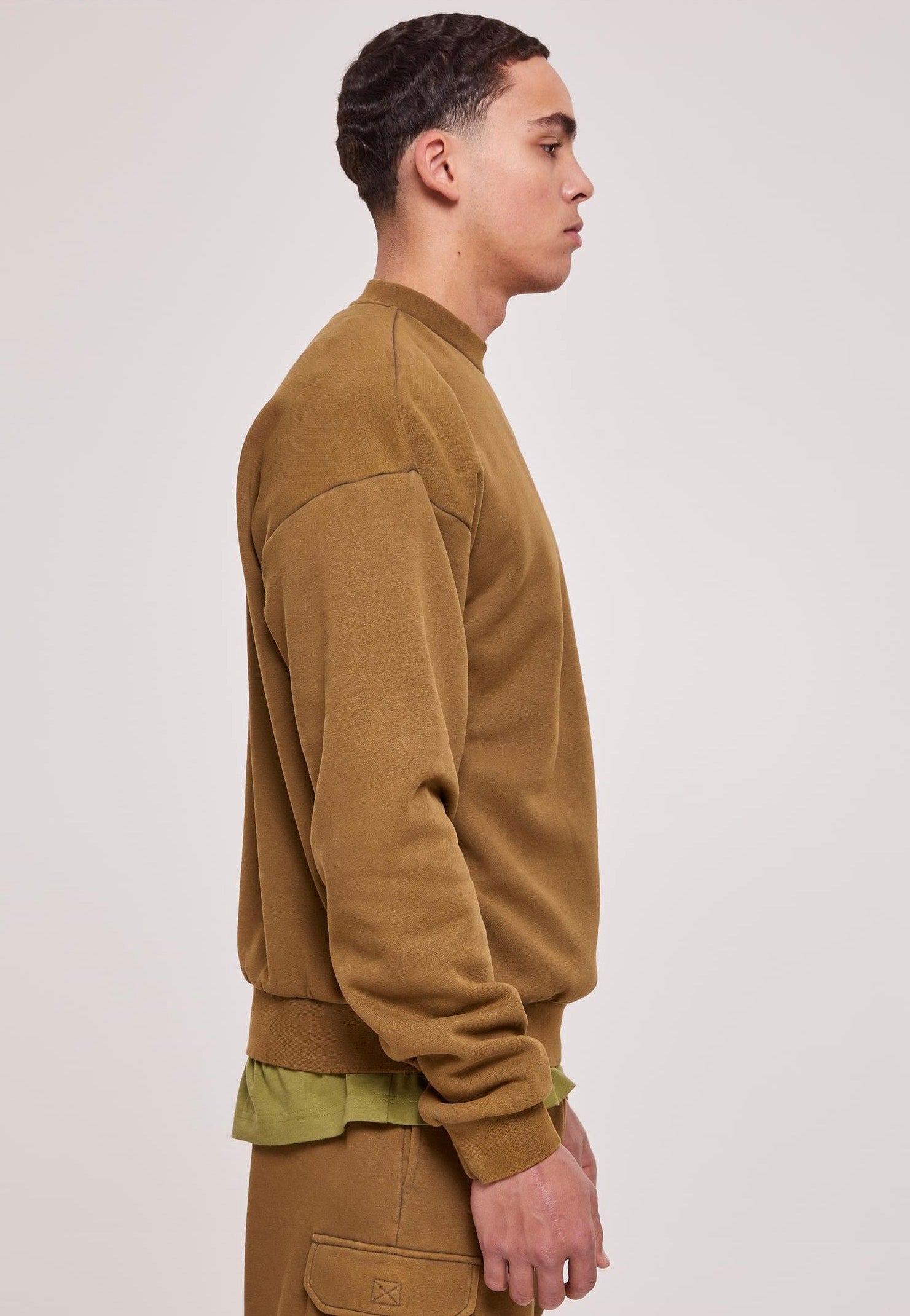 Acid Washed Crew Summerolive - Sweater