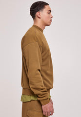 Acid Washed Crew Summerolive - Sweater