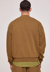 Acid Washed Crew Summerolive - Sweater
