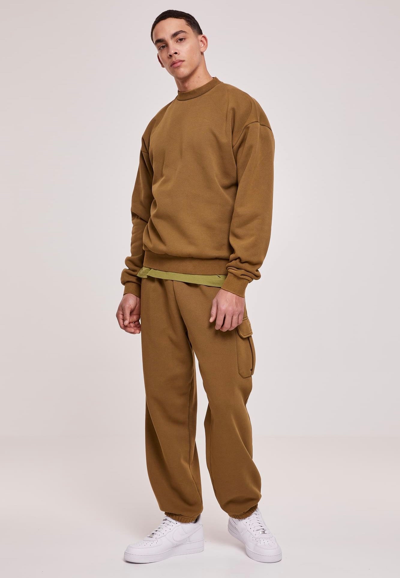 Acid Washed Crew Summerolive - Sweater