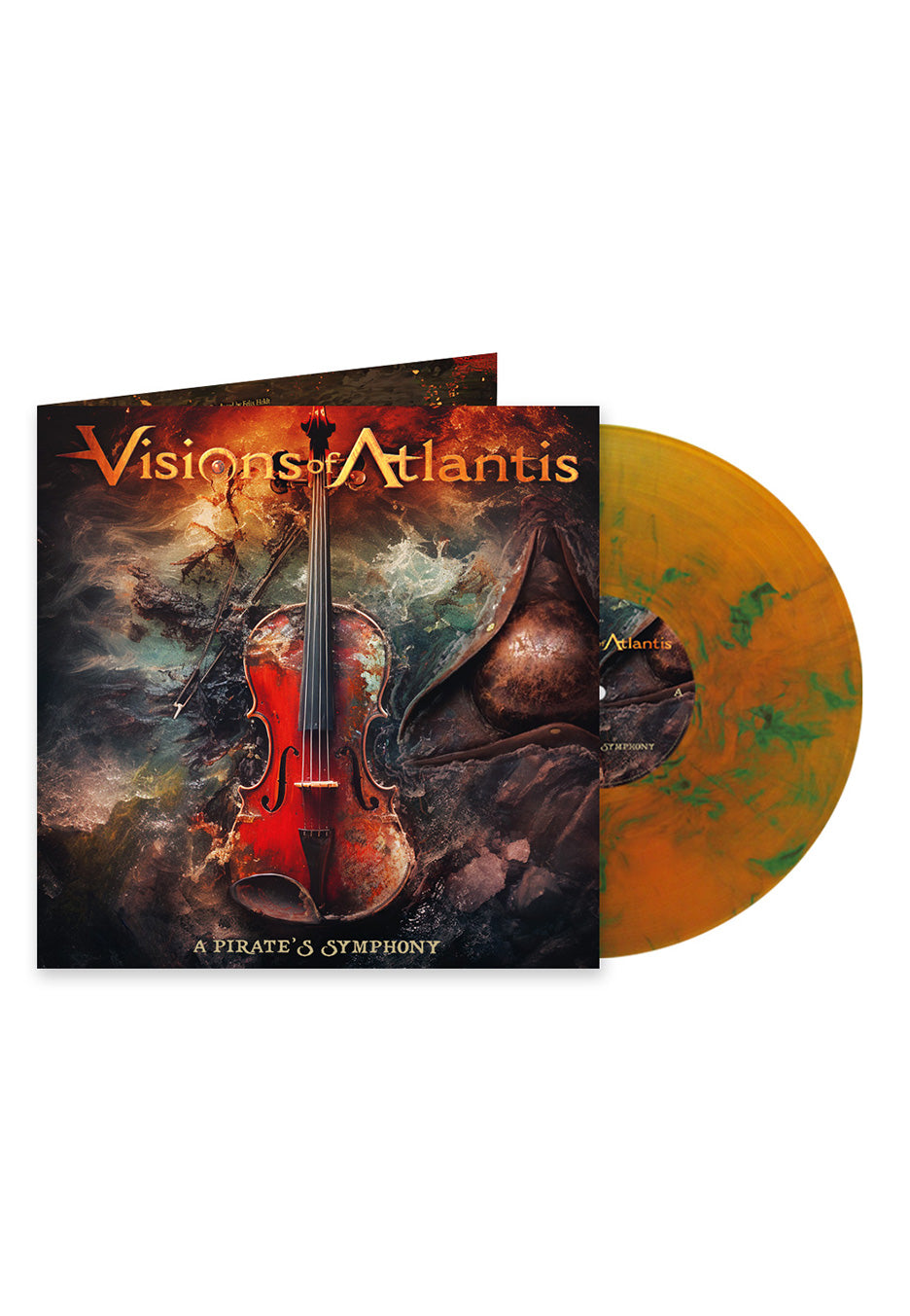 A Pirate's Symphony Ltd. Orange/Green - Marbled Vinyl